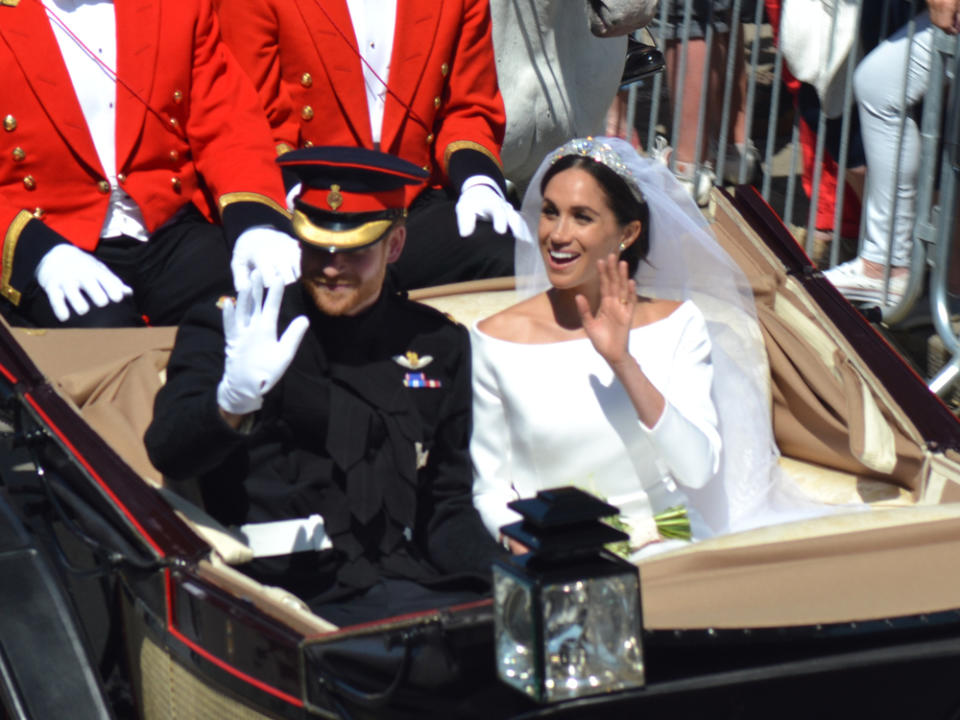 Prinz Harry und Herzogin Meghan waren bei der Royal Wedding schon seit drei Tagen Mann und Frau. (Bild: Shutterstock.com / Blueskynet)
