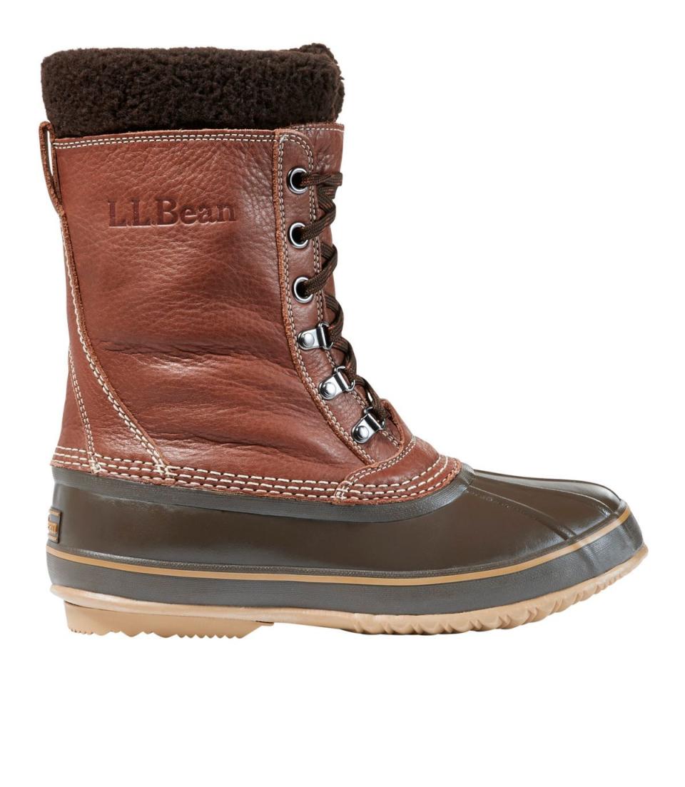 Snow Boots with Tumbled Leather