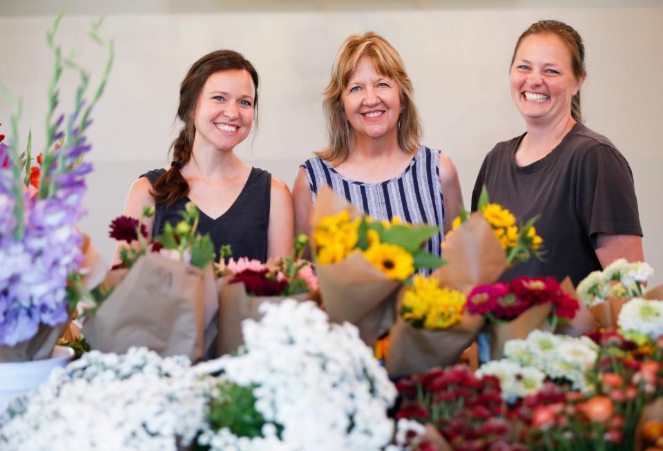 Angela Morton, Ginny Randall, and Elizabeth Talbot founded the Missouri Flower Exchange, Missouri's first flower farm collective based in Springfield. 