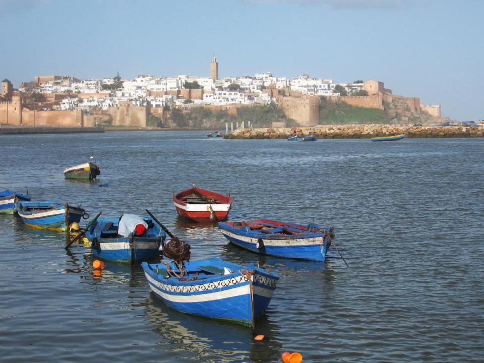 This January 2013 photo shows the Kasbah des Oudayas in Rabat, Morocco, high on a cliff over the Atlantic Ocean. Many historic sites in Morocco's capital line the Bou Regreg river, plied by fishermen. (AP Photo/Giovanna Dell'Orto)