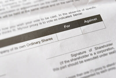 Shareholder Proxy Voting Form