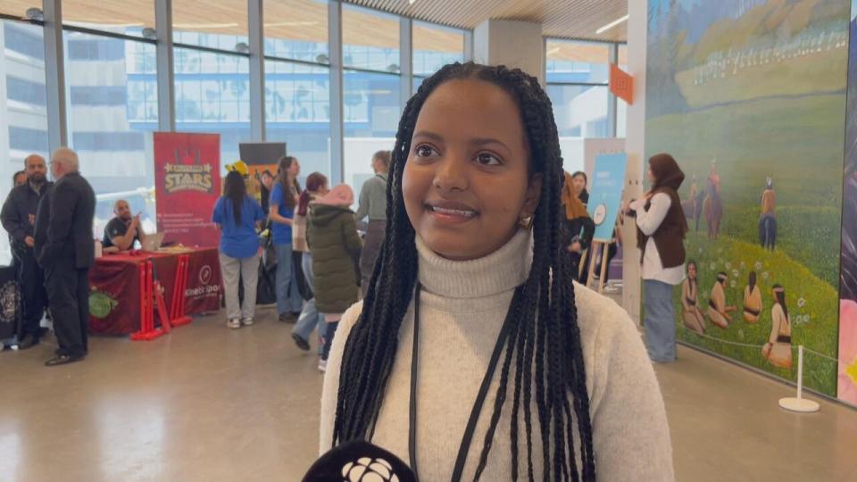 Natalina Tesfe says she didn't know many other Eritrean students when she first came to Calgary years ago.