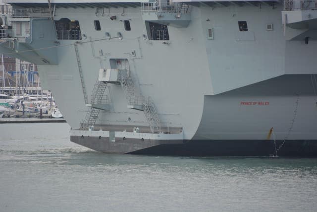 HMS Prince of Wales returns to Portsmouth