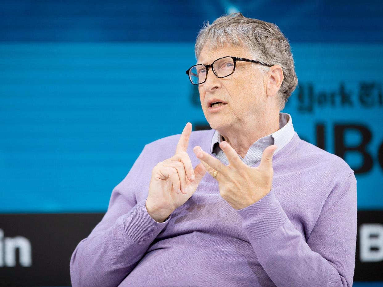 Bill Gates speaking in 2019: (Getty Images)