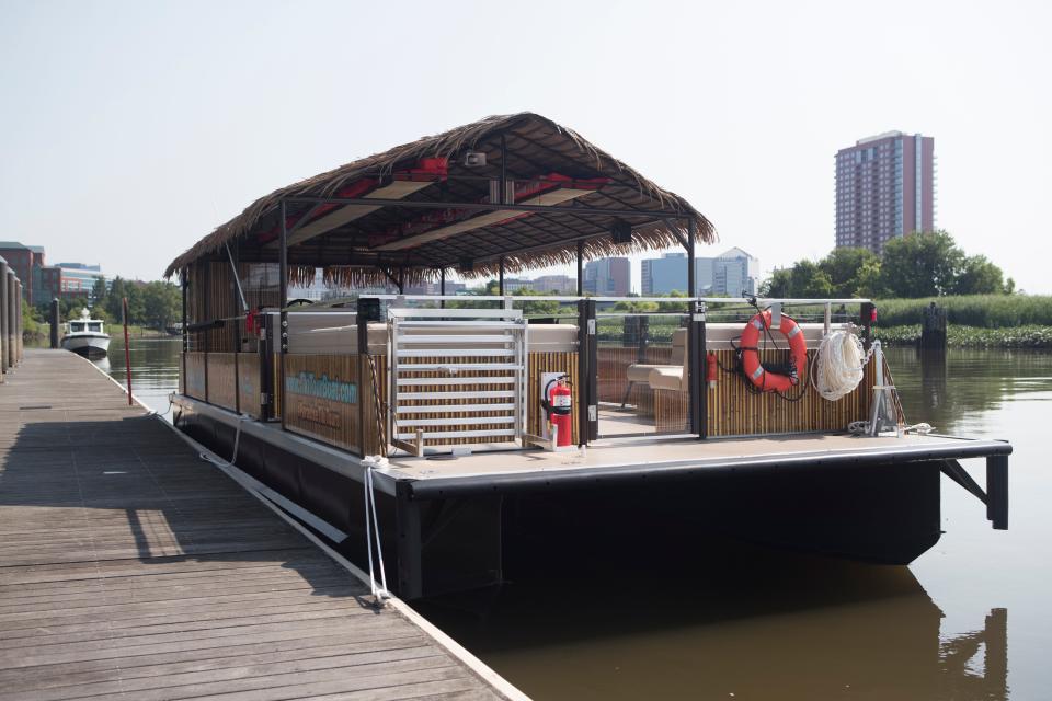 Paradise Tiki Tours will offer a cruise along the Christina River on Friday. Pictured is Paradise's tiki boat in 2021.