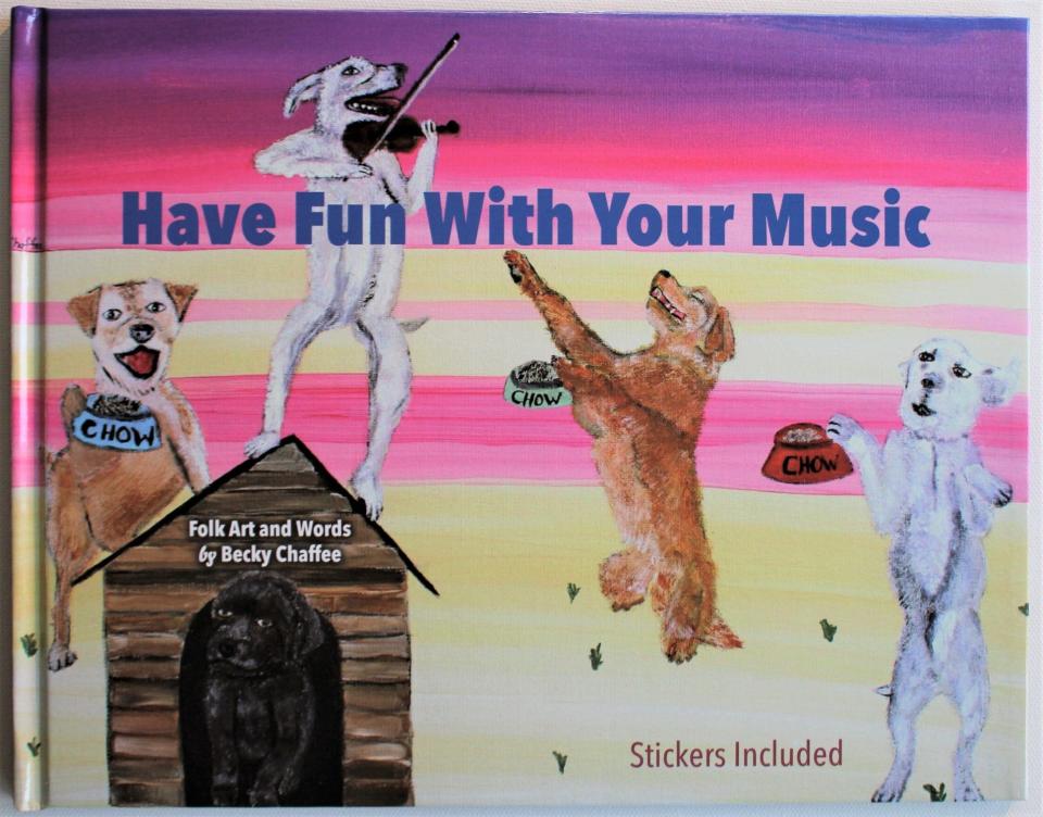 Becky Chaffee’s first children’s book is filled with her own artwork and fun stickers to encourage young musicians to practice, June, 2020