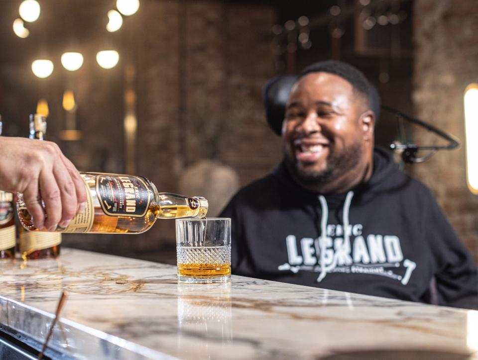 Eric LeGrand recently launched Eric LeGrand Kentucky Straight Bourbon, which offers $45 750 milliliter bottles to be distributed by Allied Beverage Group to New Jersey liquor stores.