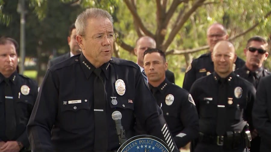 LAPD chief Michel Moore
