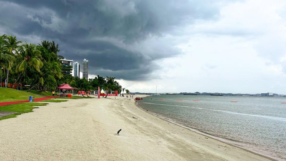 artifical beach in southern malaysia