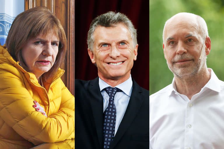 Patricia Bullrich, Mauricio Macri y Horacio Rodríguez Larreta