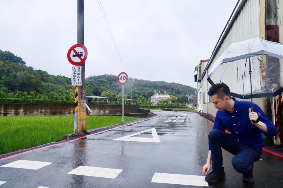 竹北知名景點鳳崎步道周邊道路，市公所砸重金陸續整修。（圖：市公所提供）