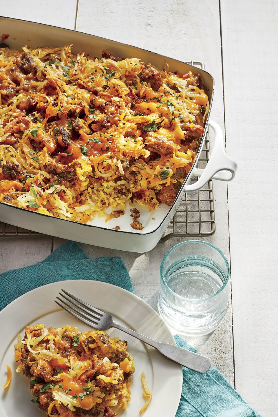 Sausage-Hash Brown Breakfast Casserole