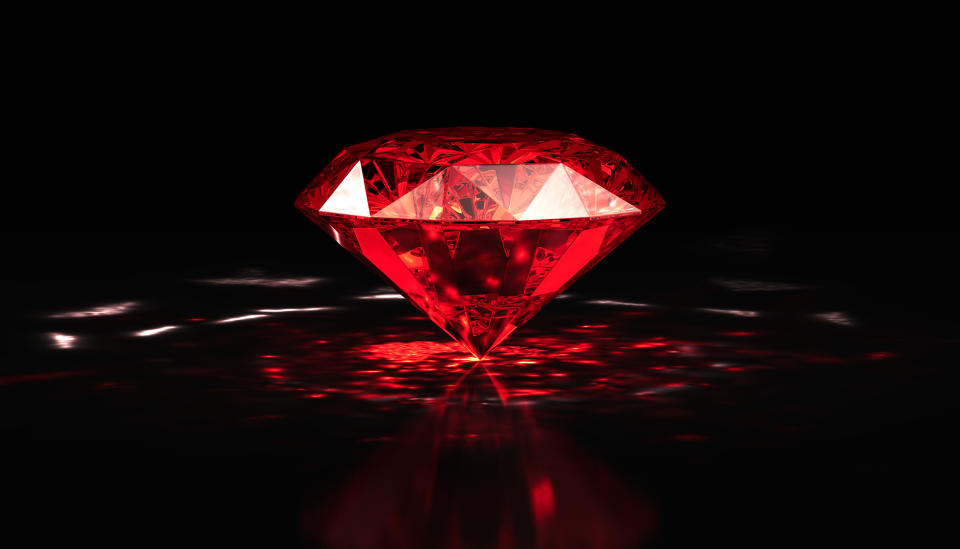 Red Diamond. 3D Render