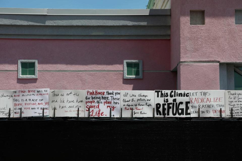 Mississippi’s sole remaining abortion clinic run by Jackson Women’s Health Organization, the group at the centre of the Supreme Court case, was forced to close under new state law. (AFP via Getty Images)