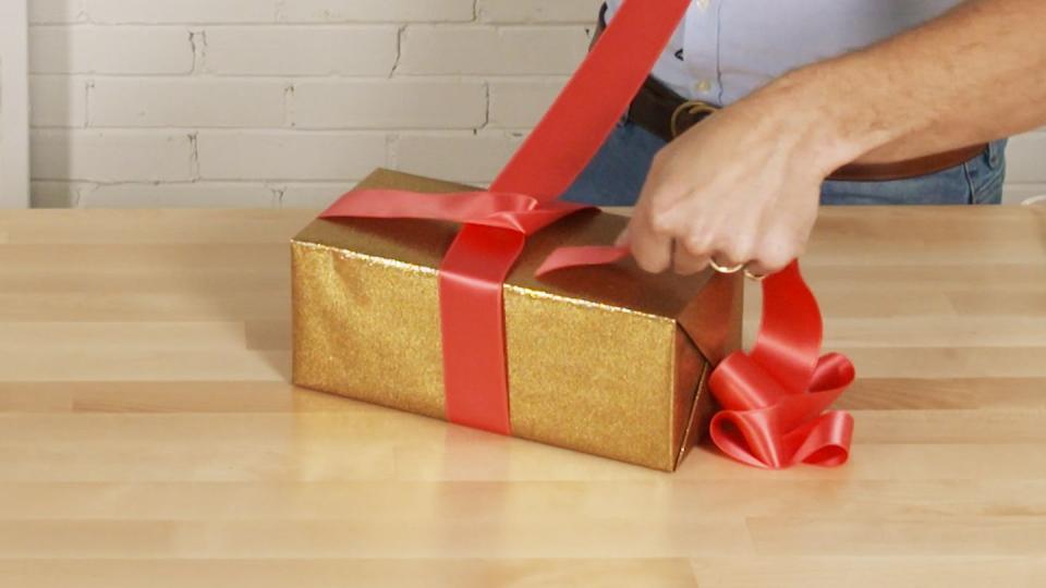 Gift wrapping, Present, Box, Ribbon, 