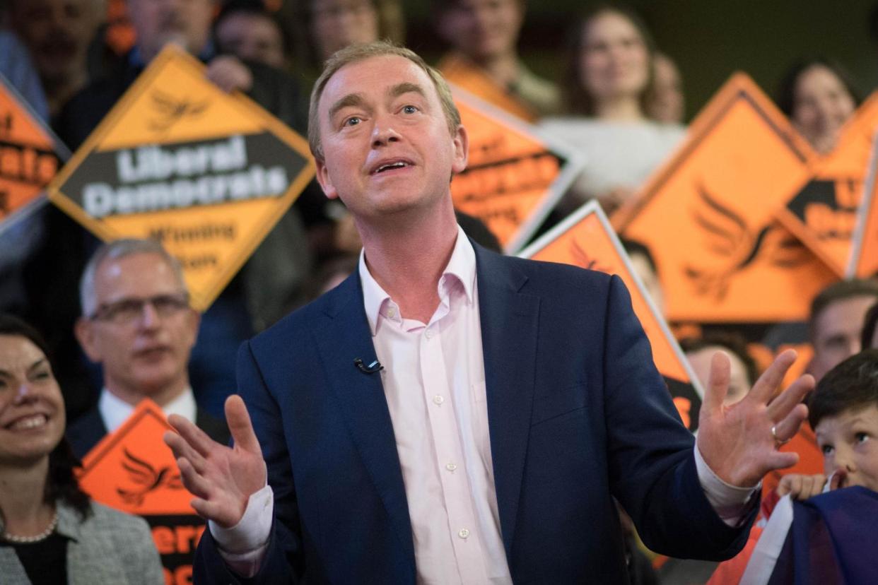 The Lib Dem leader criticised Jeremy Corbyn's leadership: PA