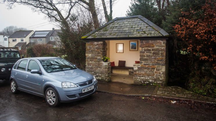 A generous decorator has been making over this bus stop for six months [SWNS]