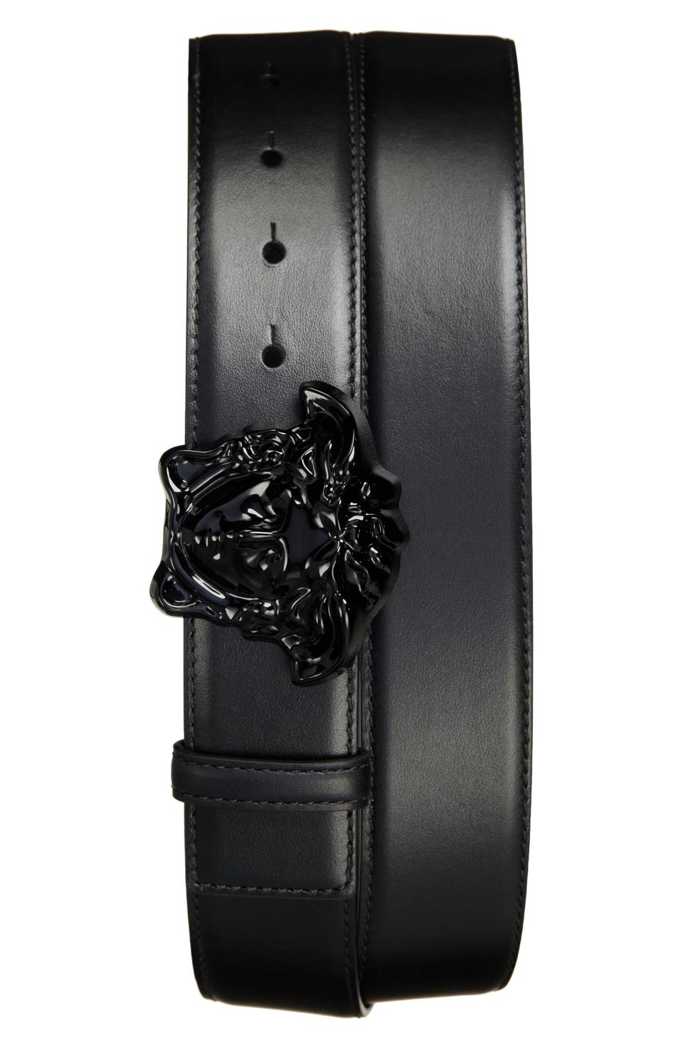 Versace Medusa Head Leather Belt