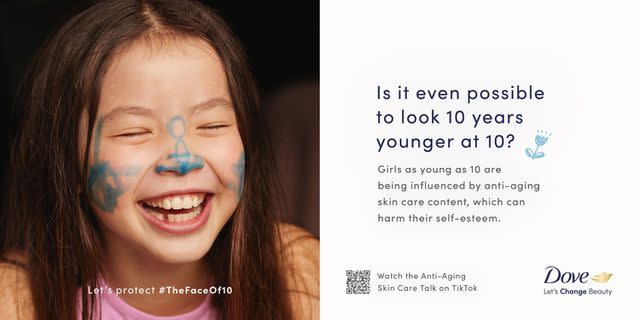 <p>Dove</p> Dove #TheFaceOf10 campaign