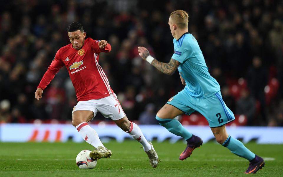 Memphis Depay struggled after he was signed from PSV by Louis van Gaal - GETTY IMAGES