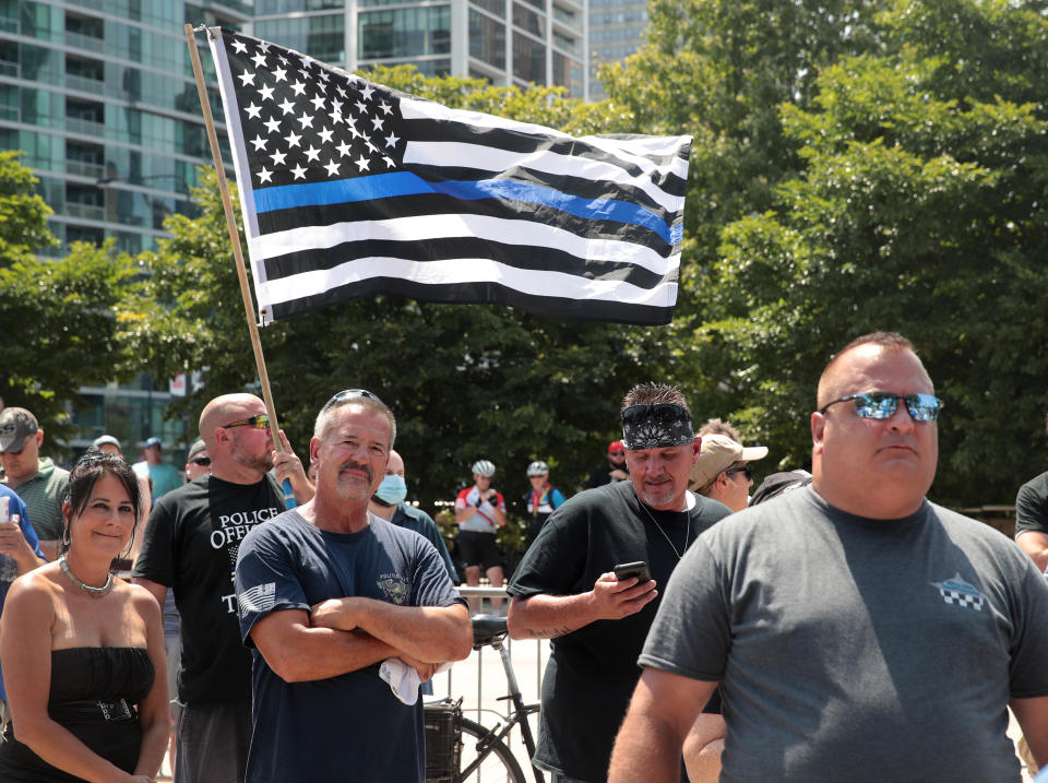 Des militants "Blue Lives Matter" à Chicago