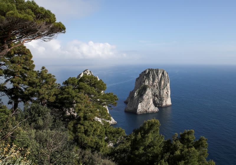 FILE PHOTO: Capri’s coastline damaged by illegal fishing of endangered mussels