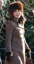 <p>Kate Middleton attending Sunday service at St. Mary Magdalene church in Sandringham on January 7, 2018. </p>