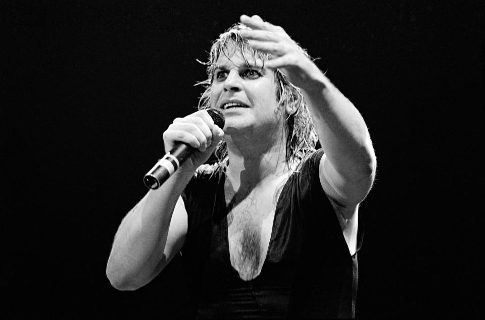 English singer Ozzy Osbourne performs at Madison Square Garden on January 30, 1984 in New York, New York. (Photo By Larry Busacca/Getty Images)