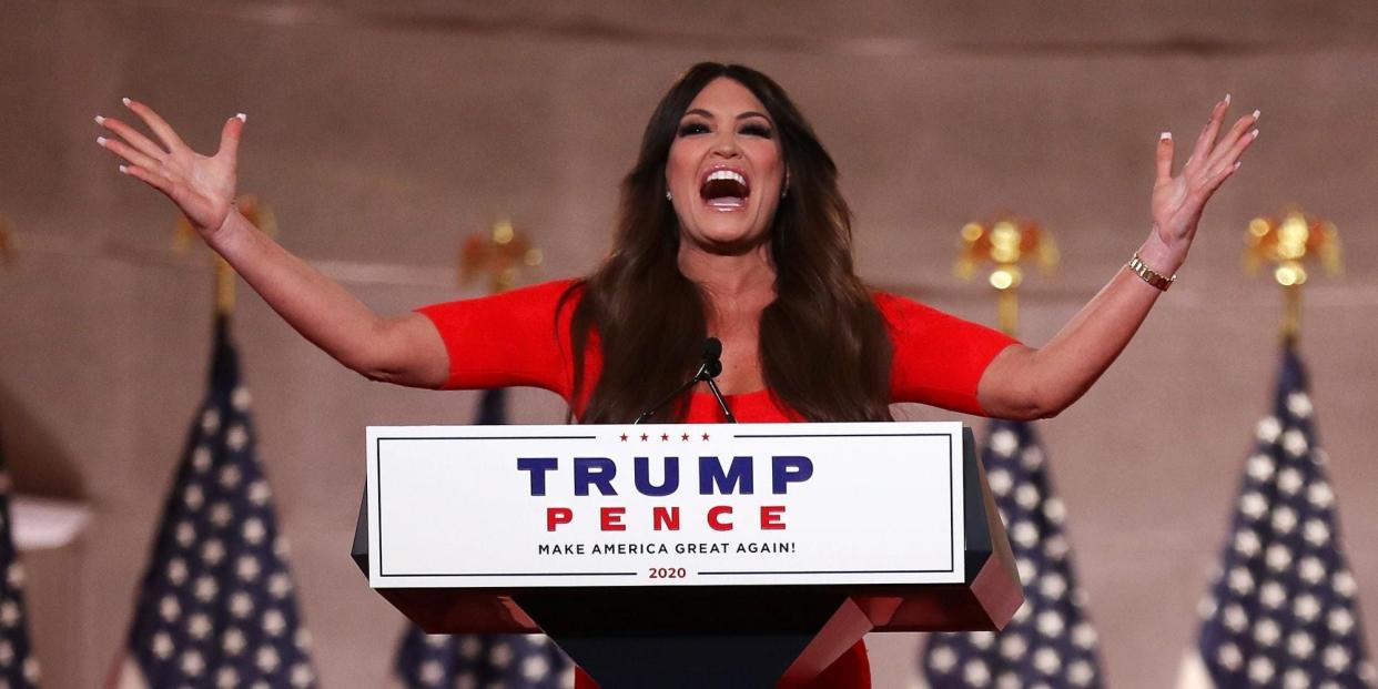 <p>Former <em>Fox News</em> host Kimberly Guilfoyle has been named national chair of Eric Greitens’ Senate campaign</p> (Getty Images)