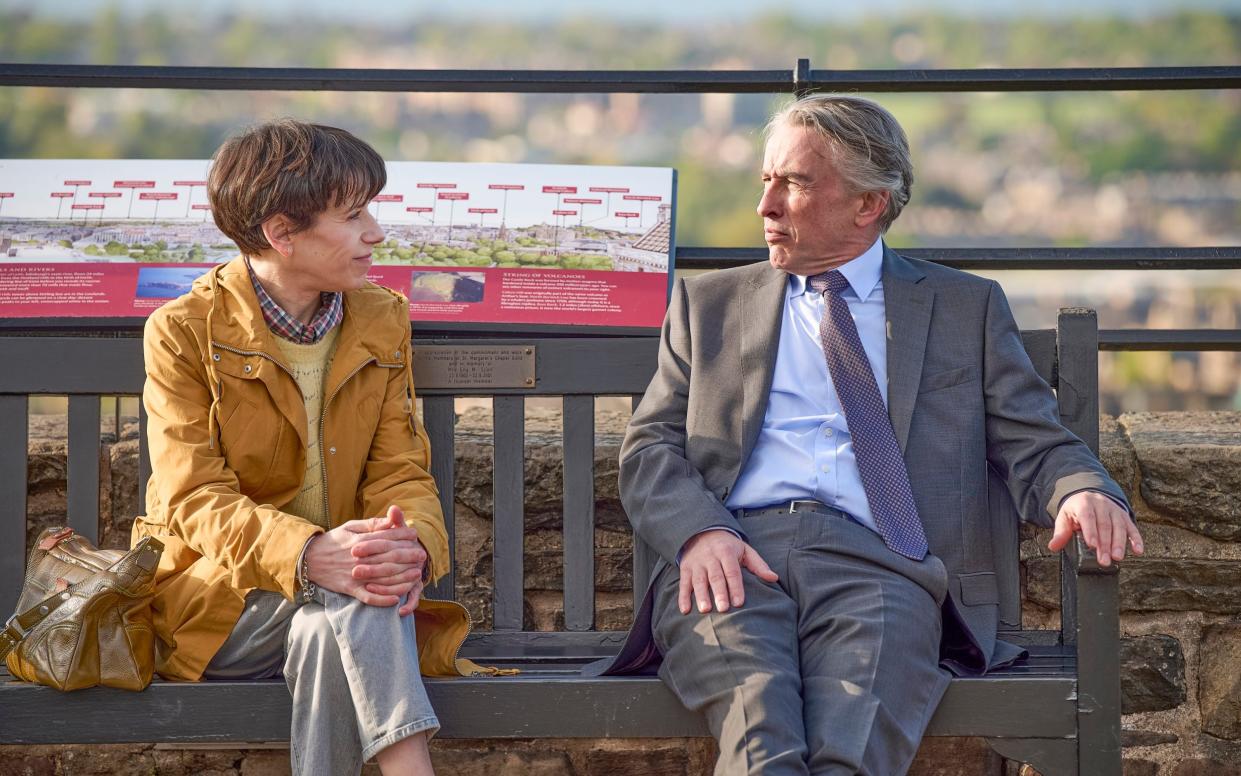 Sally Hawkins and Steve Coogan as Philippa and John Langley in The Lost King