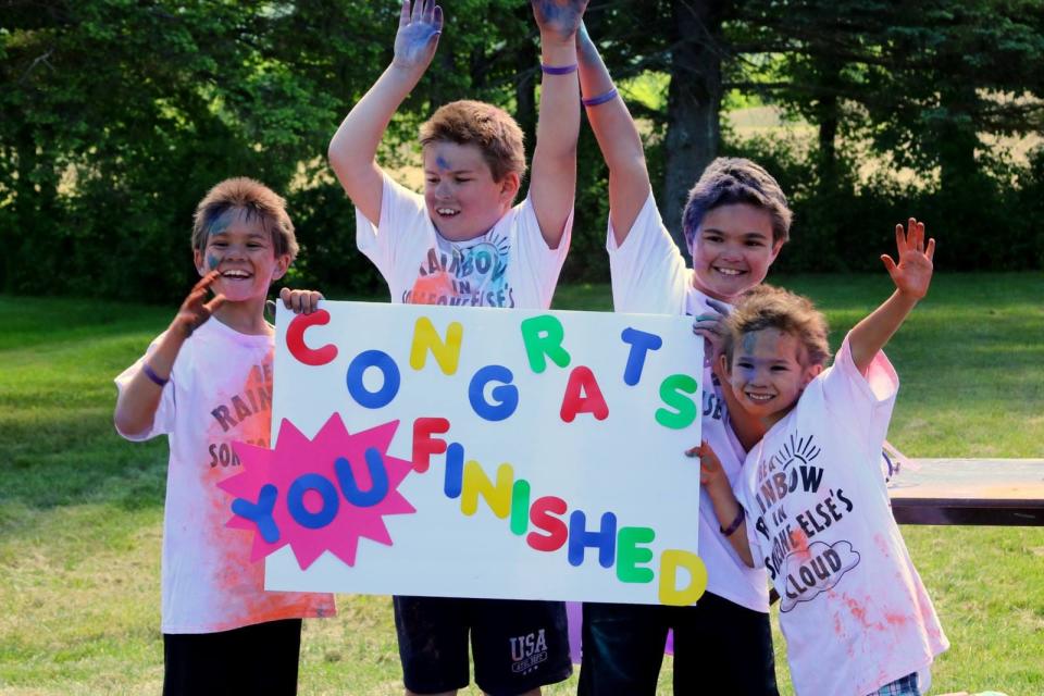 Kids celebrate during an event at Hickory Hill Camping Resort in the Steuben County town of Bath. Hickory Hill is reopening this year after five years of operating as a KOA Campground.