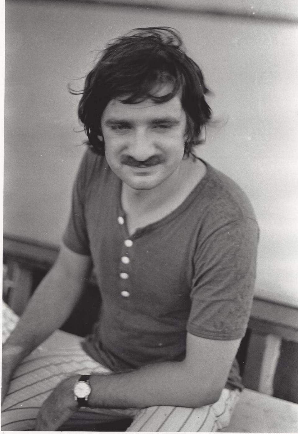 John Balaban on the Mekong River in 1970