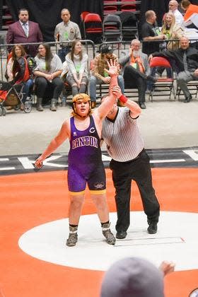 IMS wrestler, Connor Williams, won a first place state title in the heavy weight division.