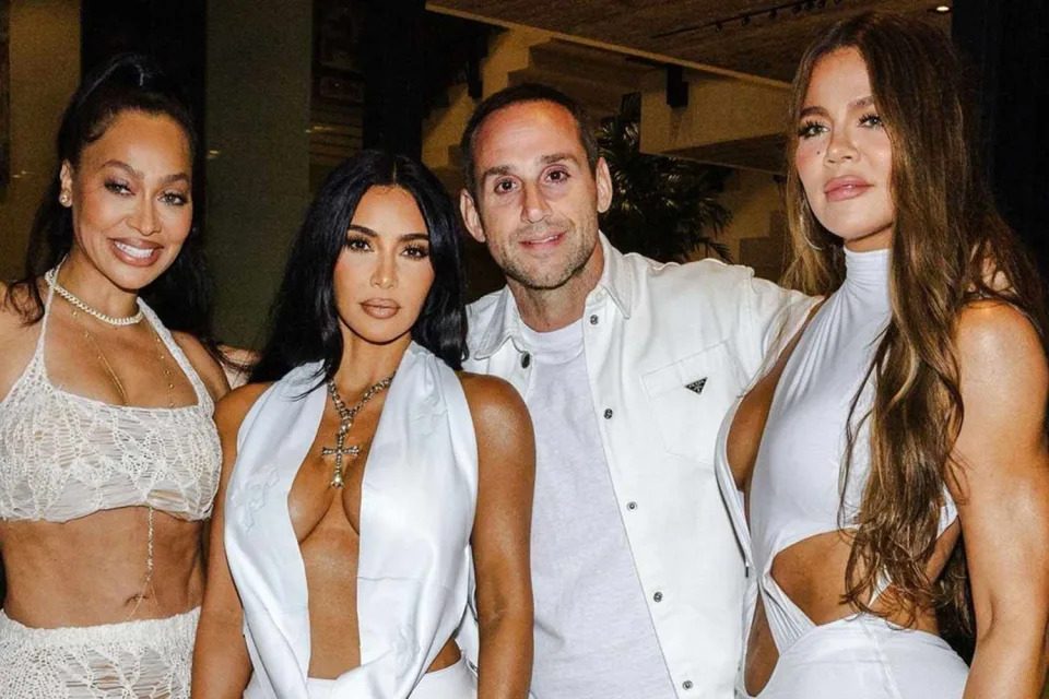 <p>Michael Rubin/instagram</p> LaLa Anthony, Kim Kardashian, Michael Rubin and Khloe Kardashian at Rubin