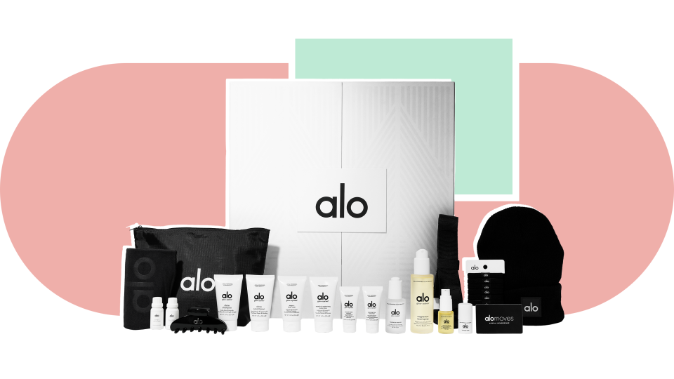 Take off the day and relax with the skincare and yoga gifts found in the Alo Yoga Advent Calendar.