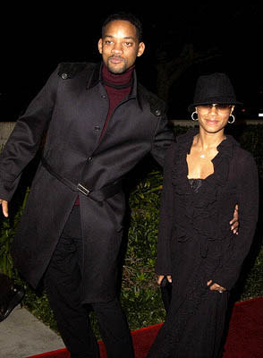 Will Smith and Jada Pinkett Smith at the Beverly Hills premiere of Columbia's Black Hawk Down