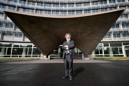 Sir Robert Watson, a British environmental scientist who chairs the IPBES (Intergovernmental Science-Policy Platform on Biodiversity and Ecosystem Services), poses during an interview with Reuters ahead of the launch of a landmark report on the damage done by modern civilisation to the natural world at the UNESCO headquarters in Paris, France, May 5, 2019. REUTERS/Charles Platiau