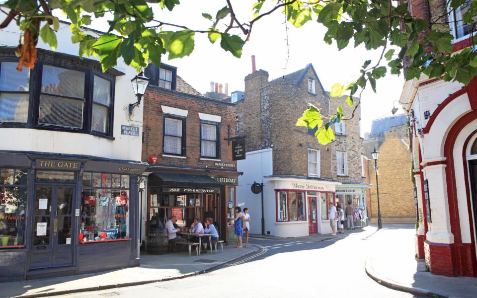 Shops and real ale pubs in Margate Old Town - Monica Wells 