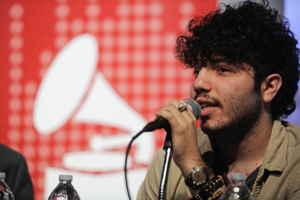 Benny Blanco speaks during the In The Studio with Benny Blanco at Sheffield Studios on November 10, 2012 in Phoenix, Maryland.