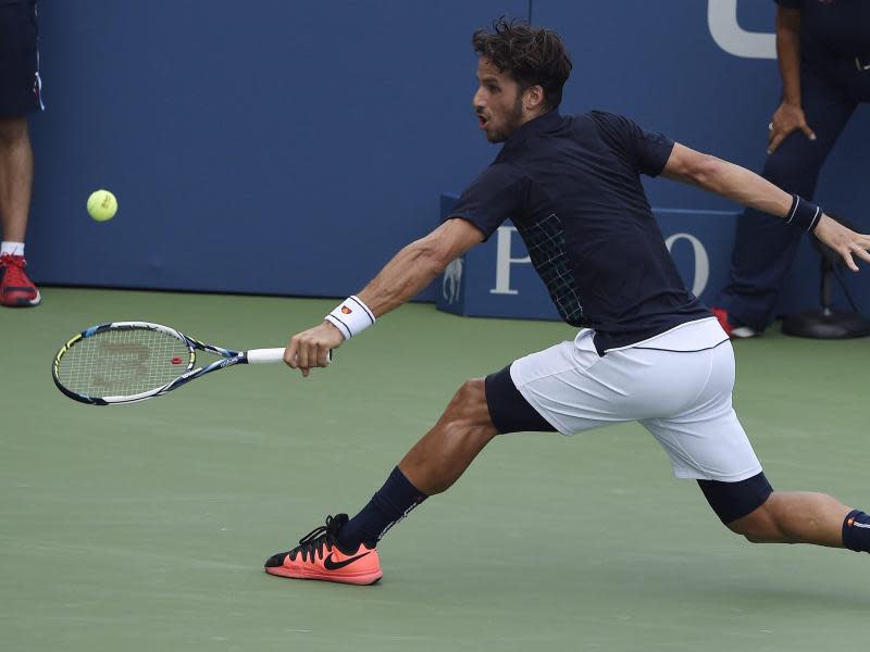 Feliciano Lopez warf den Aufschlagspezialisten Milos Raonic aus dem Turnier. Foto: Justin Lane