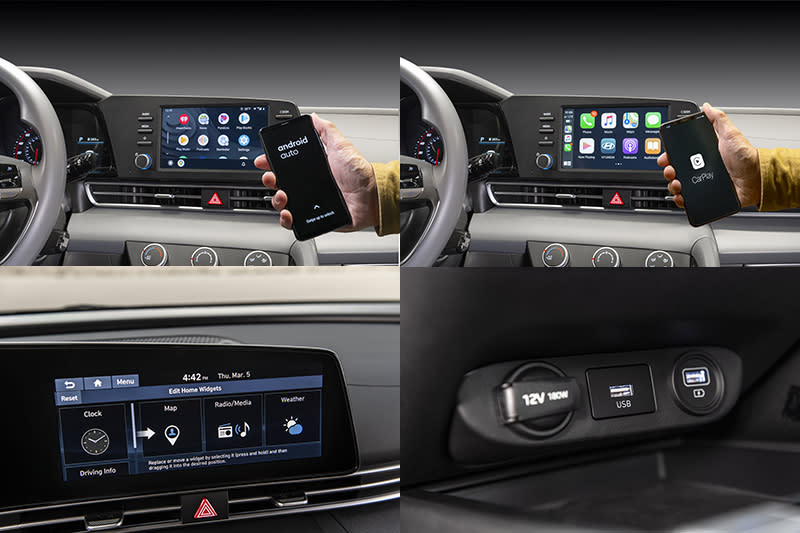 新Elantra標配具8吋螢幕多功能系統，並且可升級高階地10.25吋觸控螢幕系統，並首度導入無線Apple CarPlay™和Android Auto™連結功能。