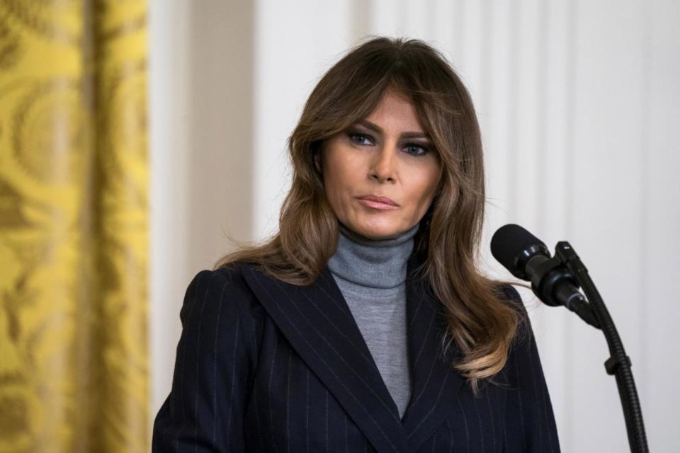 First Lady Melania Trump is among those to have spoken out (EPA)