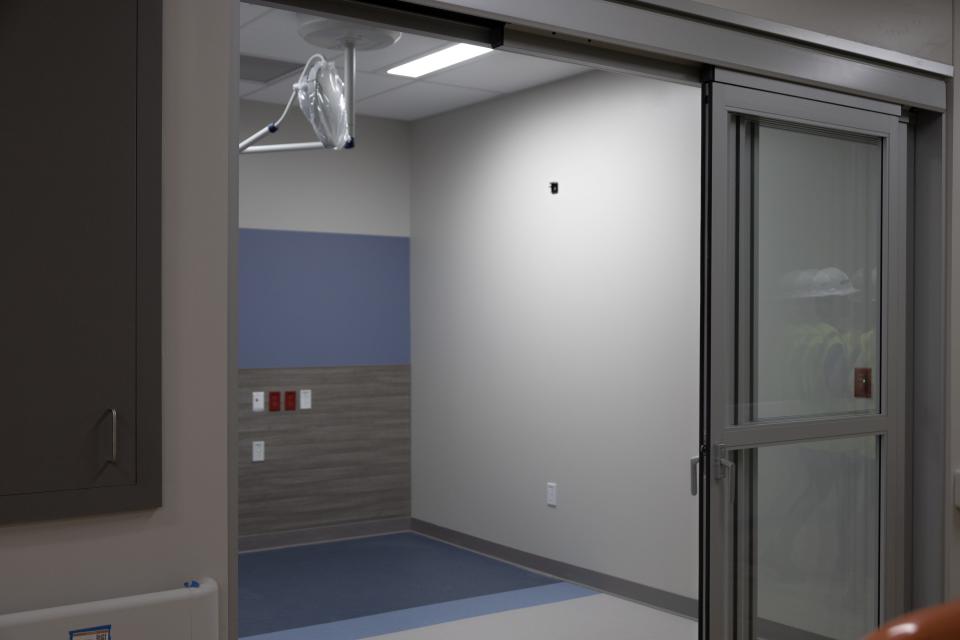 A view of an Emergency Department Room at the Wynn Hospital on Thursday, August 24, 2023. The hospital is slated to open on October 29, 2023.