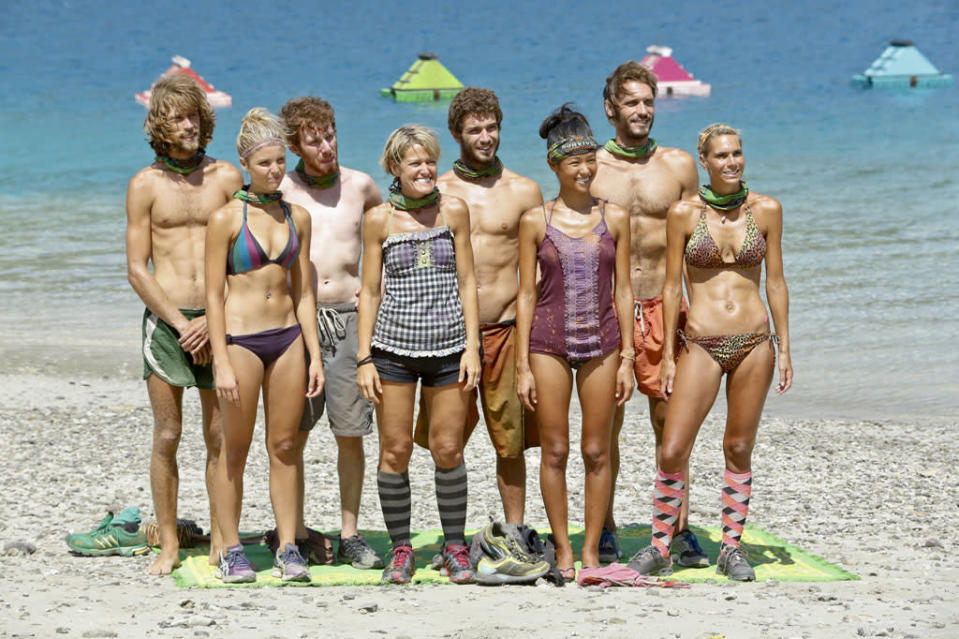 "The Beginning of the End" - The tribe lines up before the Immunity Challenge during the twelfth episode of "Survivor: Caramoan - Fans vs. Favorites."