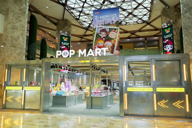 POP MART台南南紡店於12月2日正式開幕，超過40坪店面坐落南紡購物中心A1館一樓的時尚廣場。（圖／品牌業者提供）