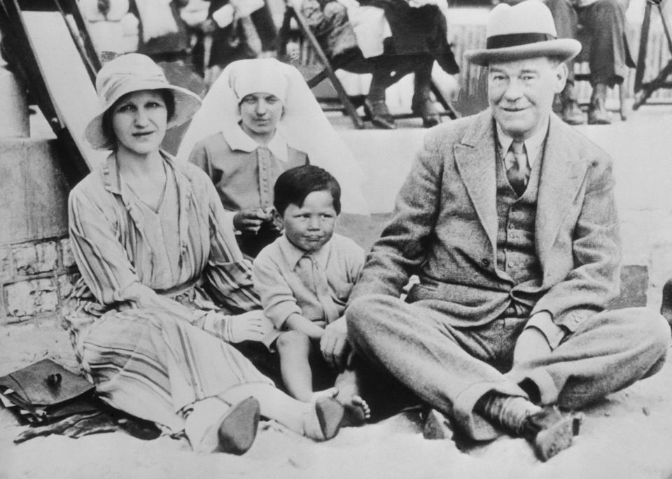 John Rattenbury with his parents - Bettmann