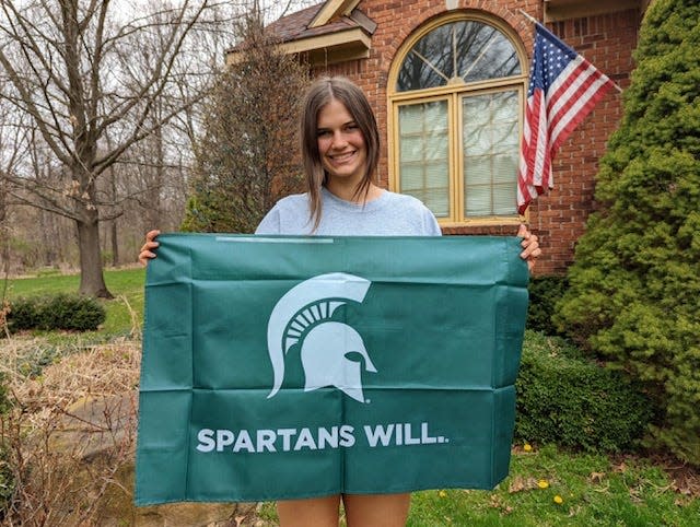 Lauren Hudson, a freshman at Michigan State University and an Oxford High School graduate. Hudson has survived two mass shootings.