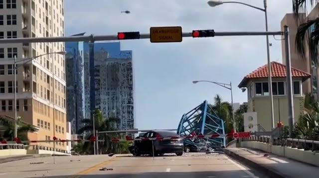 A partial crane collapse killed one person in Fort Lauderdale, Florida.