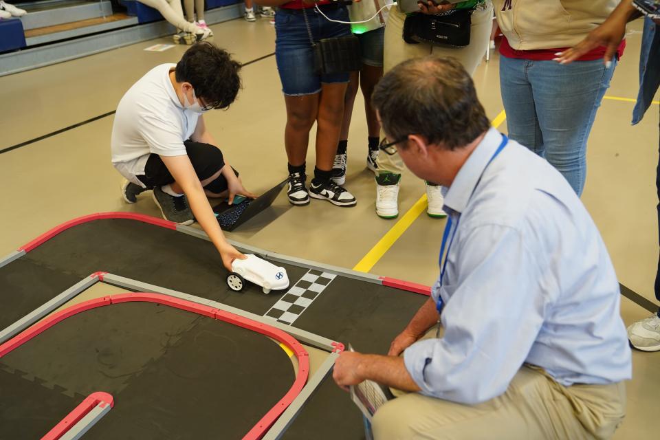 Montgomery Public Schools students compete in an automotive competition for middle-schoolers.