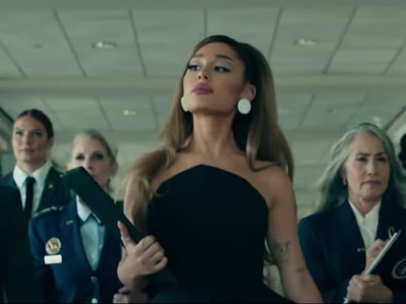 Ariana Grande in the ‘positions’ video (Screengrab/YouTube)